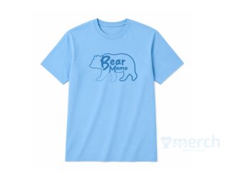 Bear Mama T-Shirt — Sky Blue